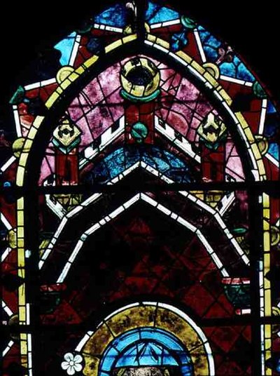 Baldacchino dalla finestra rosa nord, c.1223 da French School
